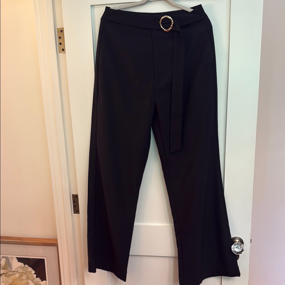 Elegant Black Wide-Leg Pants